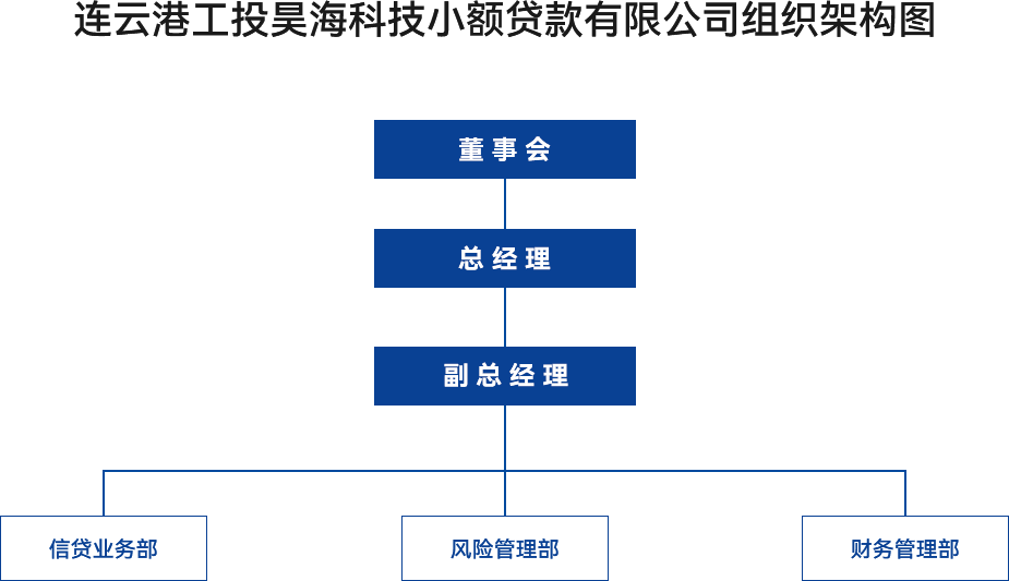 金融板塊-連云港工投昊?？萍夹☆~貸款有限公司組織架構(gòu)圖